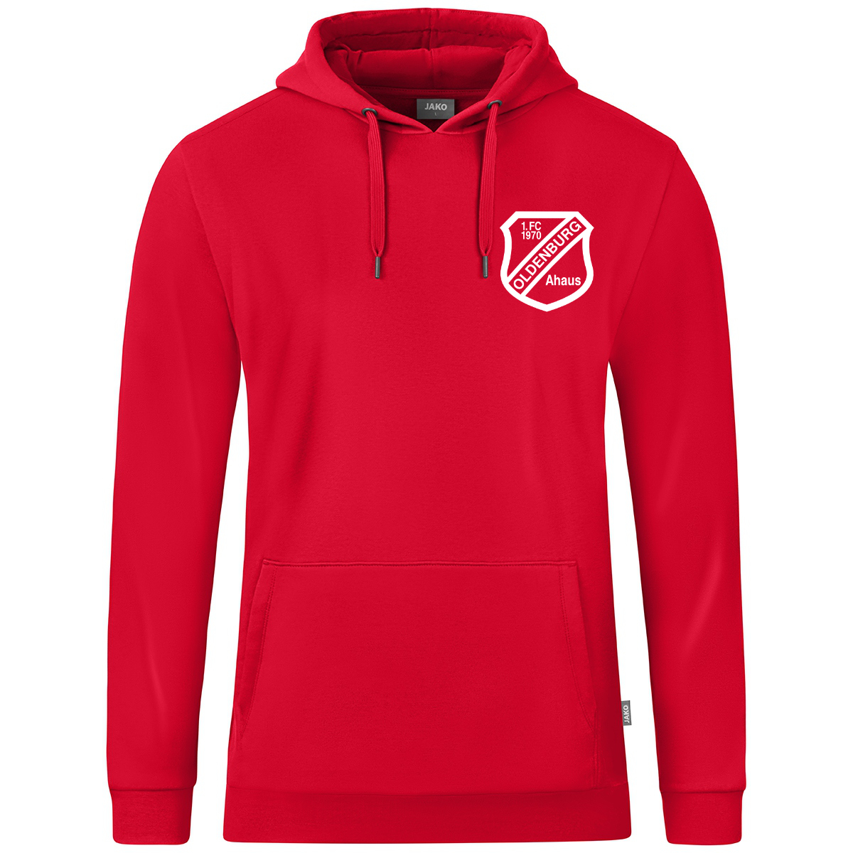 Jako Kapuzensweat Organic - rot