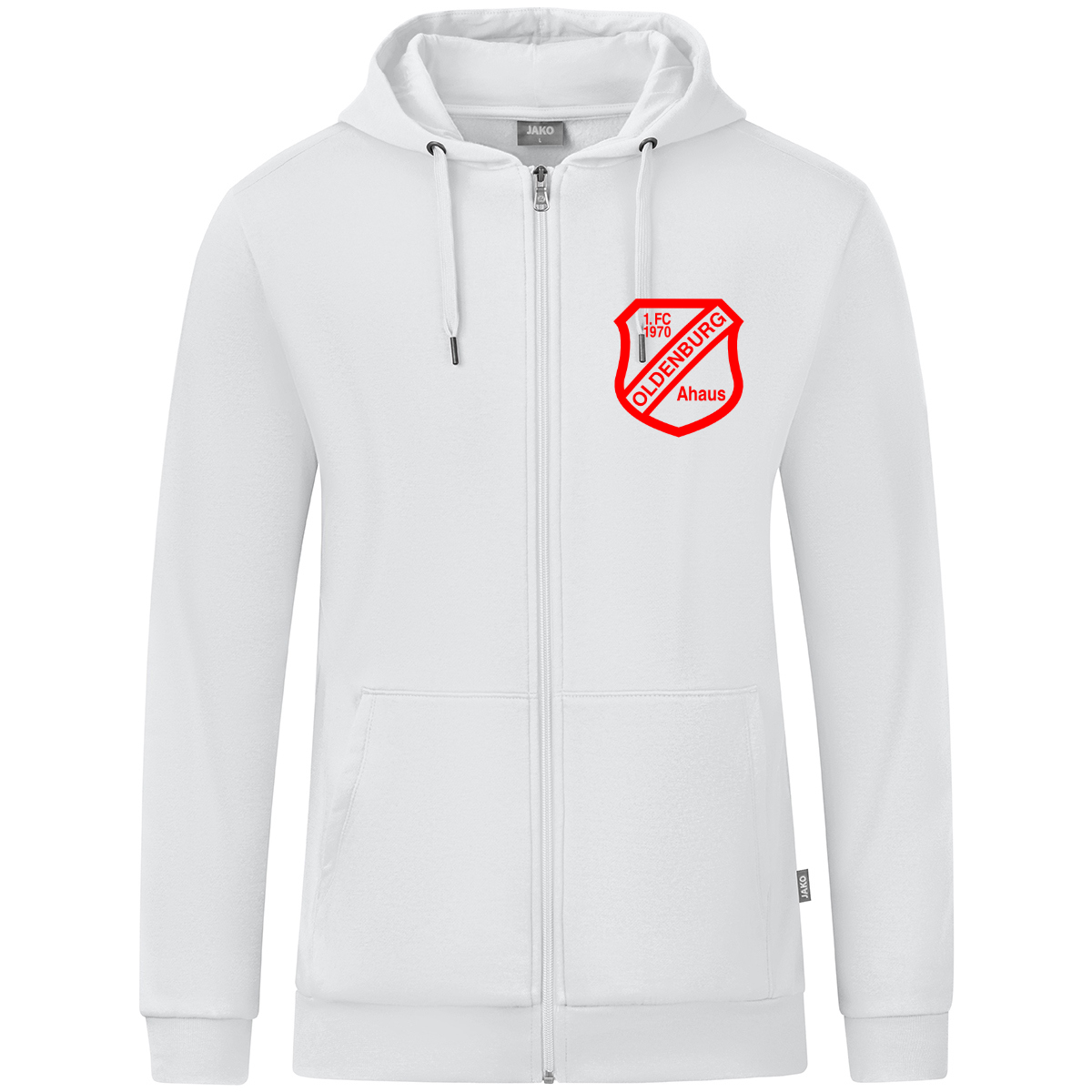 Jako Kapuzenjacke Organic - weiß